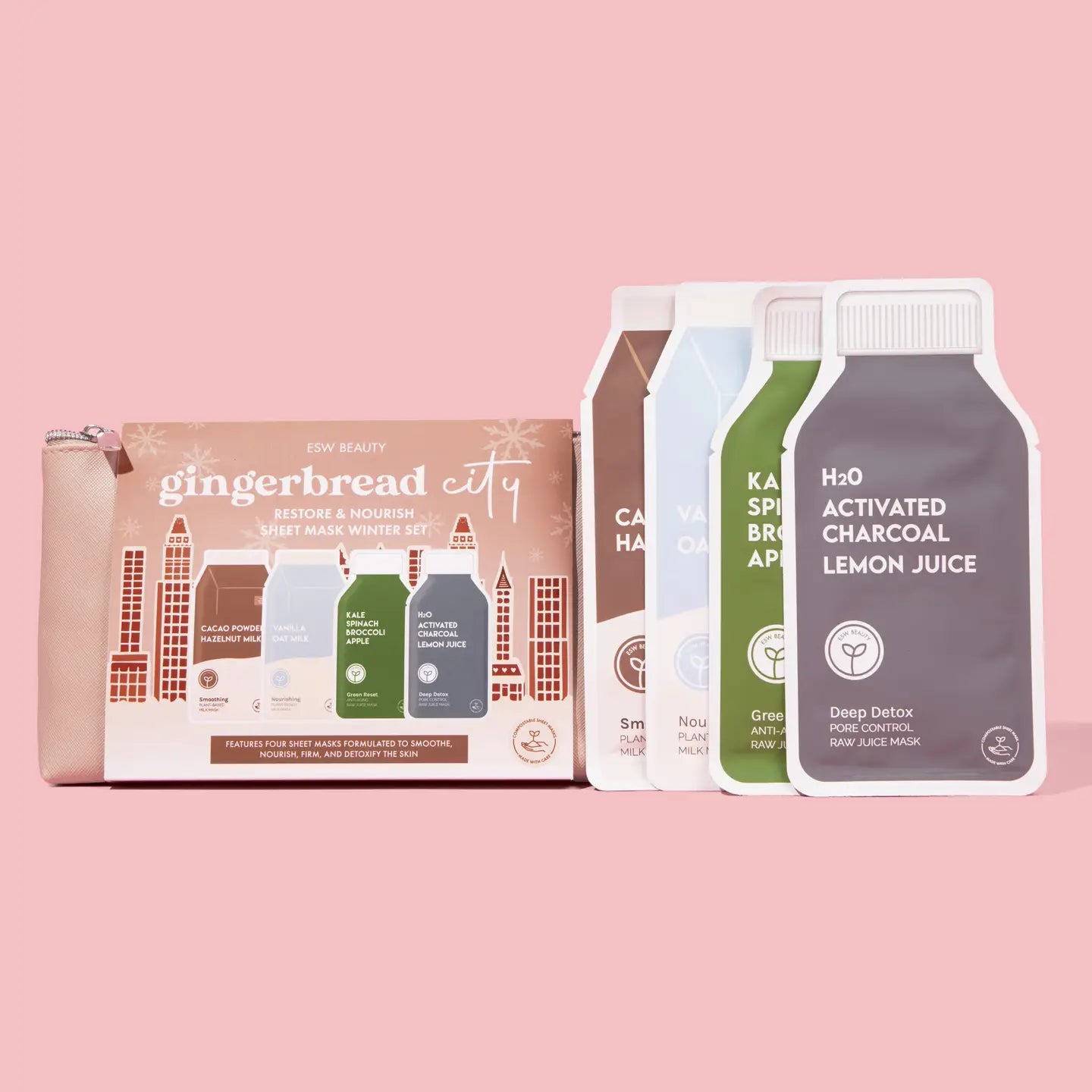 Gingerbread City Restoring & Nourishing Sheet Mask Winter Kit